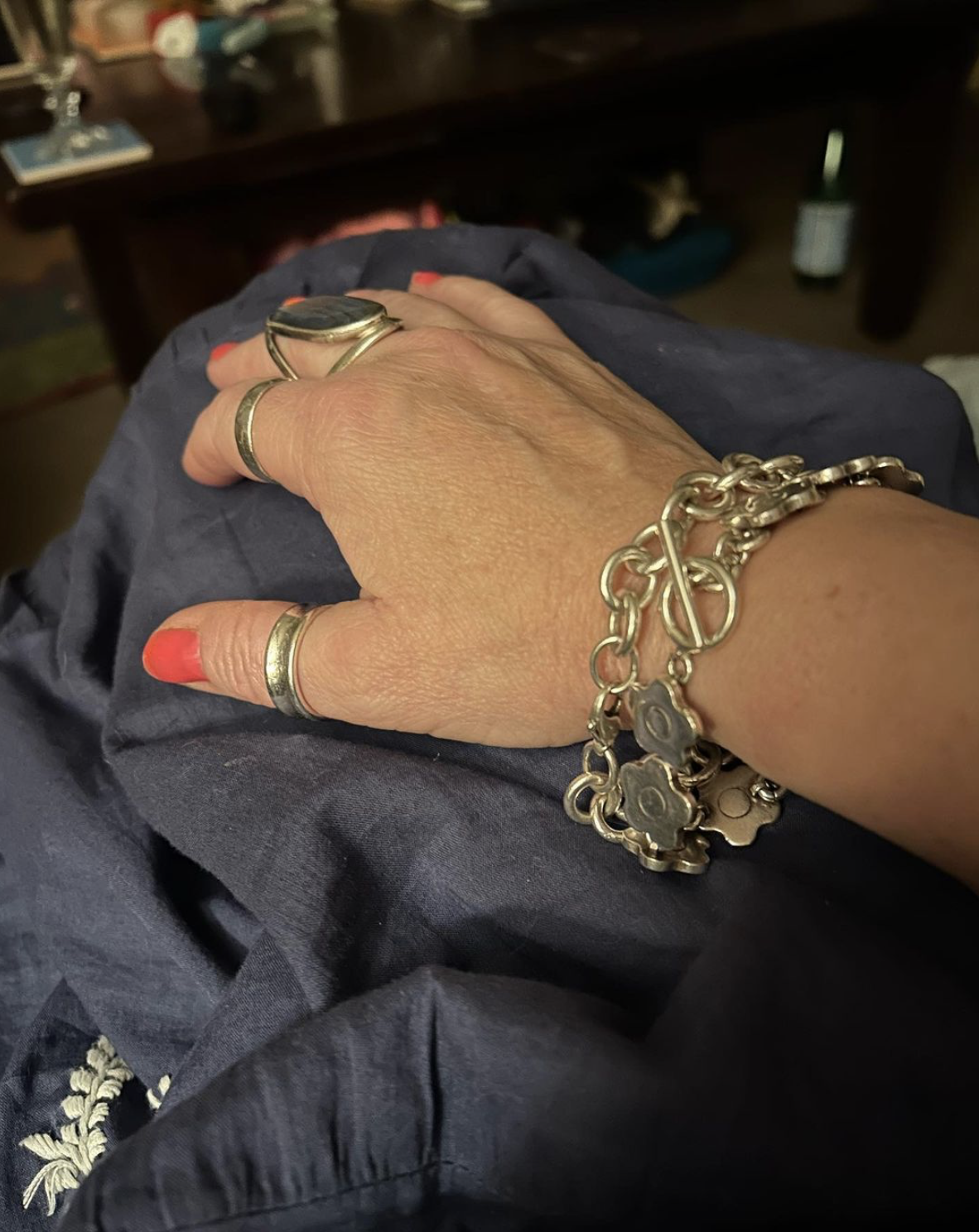Bees hand and jewellery